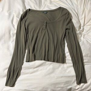 Wild Fable crop ribbed Long Sleeve Top